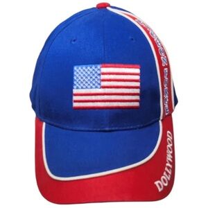 Dollywood Pigeon Forge Ballcap Red, White & Blue American Flag Adjustable Hat OS